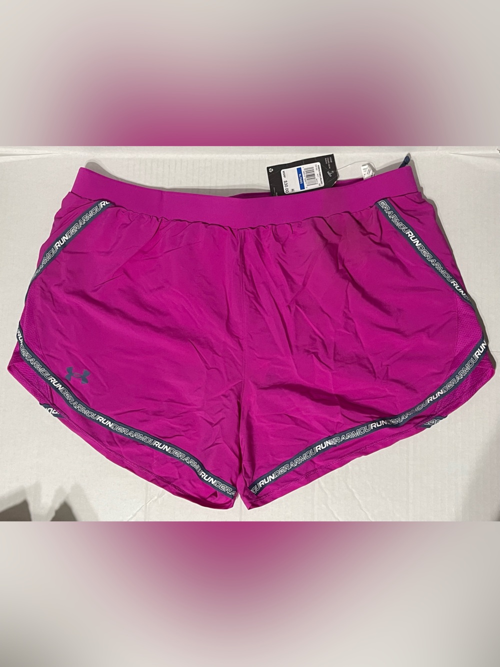 Under Armour Fly-By 2.0 Brand Shorts - Women’s XL - Meteor Pink - NWT